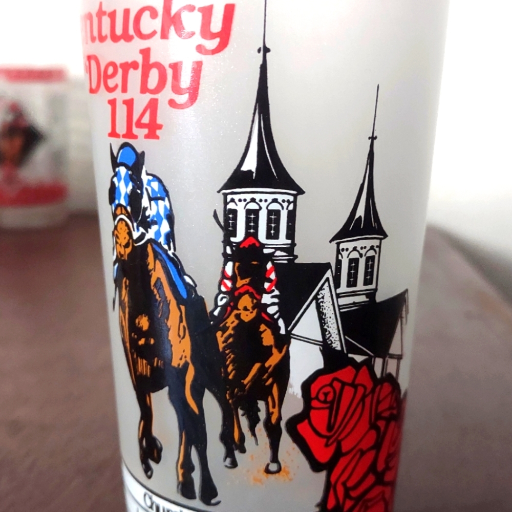 Kentucky Derby 114 Collectible glass 1988